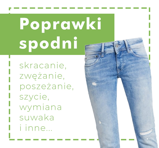 Poprawki krawieckie: poprawki spodni